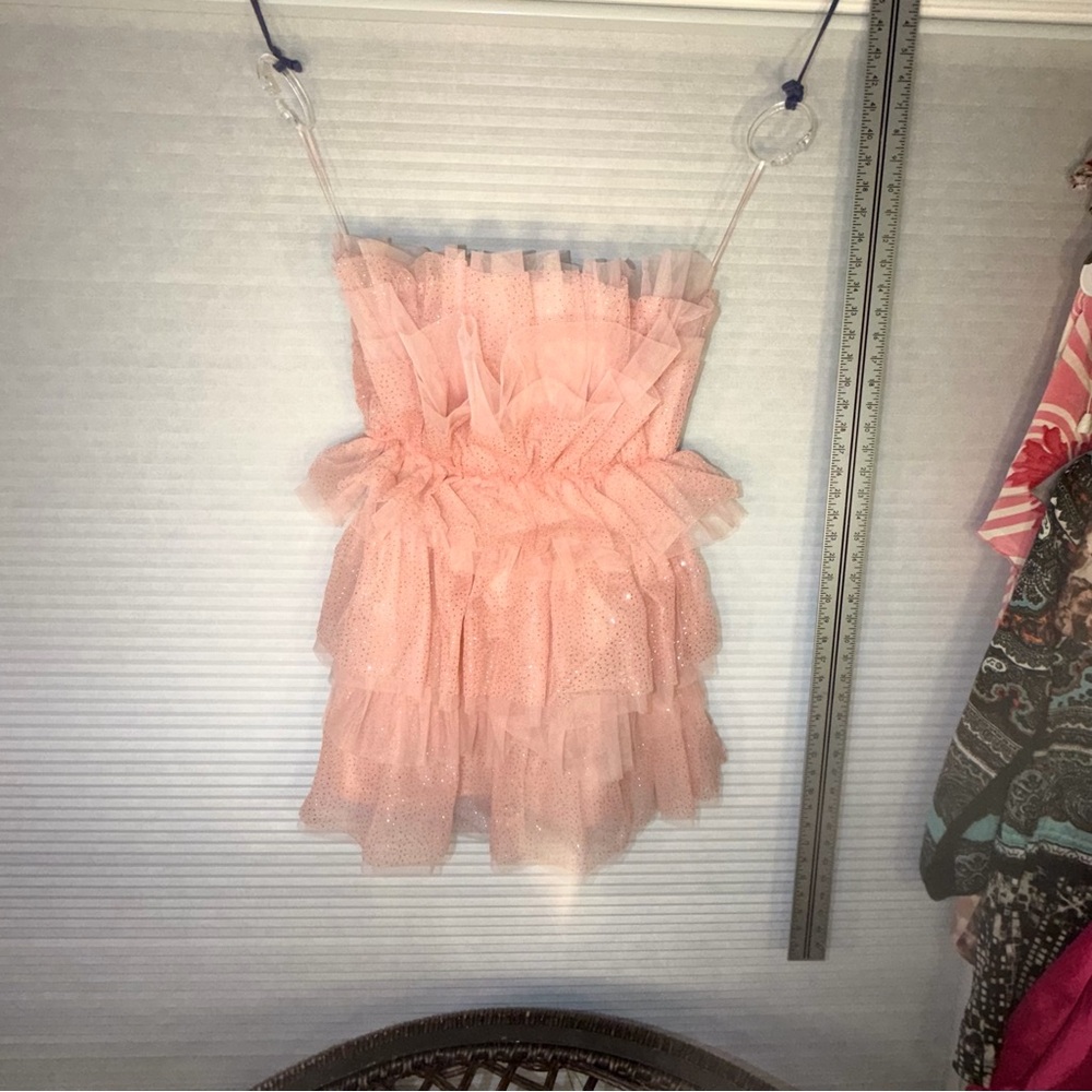Windsor Pink Ruffle Mini Dress - Picture 3 of 7